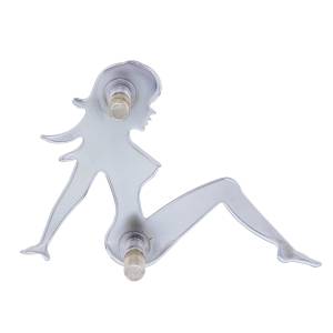 UNITED PACIFIC - UNITED PACIFIC - 10902 - CHROME 6.5" X 9" ADORNO DAMA SENTADA W/WEL - Image 2