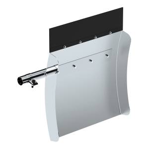 UNITED PACIFIC - UNITED PACIFIC - 10906 - GUARDABARROS CUARTO DE ACERO INOXIDABLE 430 DE 24" X 24" CON JUEGO DE SOPORTE PARA TUBO - PARED LATERAL DE 4" - Image 5