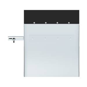 UNITED PACIFIC - UNITED PACIFIC - 10906 - GUARDABARROS CUARTO DE ACERO INOXIDABLE 430 DE 24" X 24" CON JUEGO DE SOPORTE PARA TUBO - PARED LATERAL DE 4" - Image 6