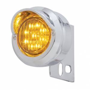 UNITED PACIFIC - 10980 - LUZ EXTERNA PARA COLGADOR DE GUARDABARROS DE 9 LED CON VISERA - LED ÁMBAR/LEENTE ÁMBAR