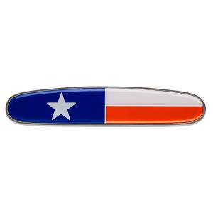UNITED PACIFIC - 11002 - EMBLEMA BANDERA DE TEXAS CROMADA PARA CAPÓ FREIGHTLINER