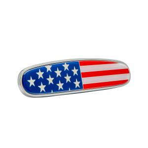 UNITED PACIFIC - UNITED PACIFIC - 11003 - EMBLEMA BANDERA DE EE.UU. CROMADA DIE CAST PARA CAPÓ FREIGHTLINER - Image 2