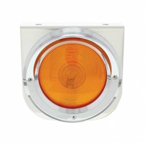 UNITED PACIFIC - 20389 - SOPORTE DE LUZ INOXIDABLE CON LUZ DE 4" Y VISERA - LENTE ÁMBAR