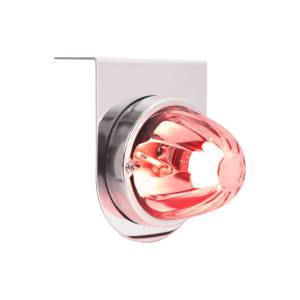 UNITED PACIFIC - 20414 - LUZ DE SANDÍA DE VIDRIO DE DOBLE FUNCIÓN CON KIT DE SOPORTE DE LUZ DE ACERO INOXIDABLE CON BOMBILLA LED-LED ROJO