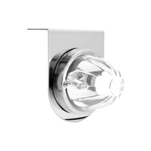 UNITED PACIFIC - 20415 - LUZ DE SANDÍA DE VIDRIO DE DOBLE FUNCIÓN CON KIT DE SOPORTE DE LUZ DE ACERO INOXIDABLE CON BOMBILLA LED-LED BLANCO