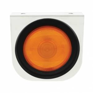 UNITED PACIFIC - 20423 - SOPORTE DE LUZ DE INOXIDABLE CON LUZ DE 4" Y OJAL - LENTE ÁMBAR