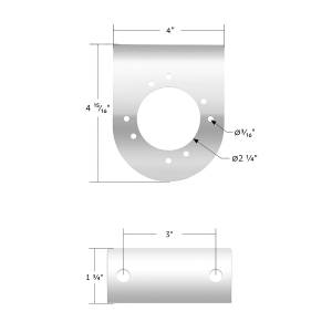UNITED PACIFIC - UNITED PACIFIC - 20461 - SOPORTE DE LUZ DE ACERO INOXIDABLE 304 PARA UNA LUZ DE 3" - Image 6