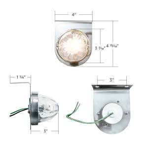 UNITED PACIFIC - UNITED PACIFIC - 20470 - KIT DE LUZ DE SANDÍA DE VIDRIO CON SOPORTE DE LUZ DE ACERO INOXIDABLE - LENTE TRANSPARENTE - Image 7