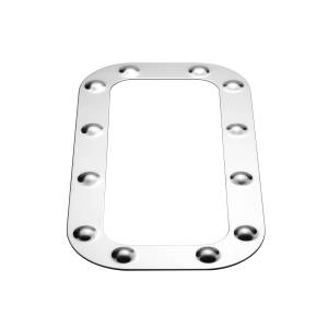 UNITED PACIFIC - UNITED PACIFIC - 20565 - EMBELLECEDOR DE PUERTA DE VENTILACIÓN DE ACERO INOXIDABLE PETERBILT (TARJETA DE 2) - Image 2