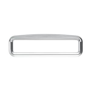 UNITED PACIFIC - UNITED PACIFIC - 20595 - BISEL CROMADO CON VISERA PARA EMBLEMA DE GUANTERA KENWORTH DE 4-3/8" X 7/8" - Image 1