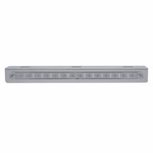 UNITED PACIFIC - 20774 - SOPORTE DE LUZ DE ACERO INOXIDABLE DE 12-3/4" CON 14 LED BARRA DE LUCES DE 12" - LED ROJO/LENTE TRANSPARENTE