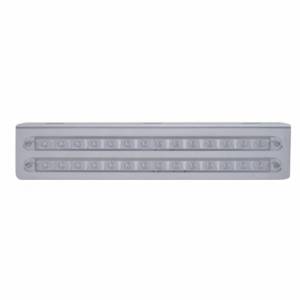 UNITED PACIFIC - 20779 - SOPORTE DE LUZ DE ACERO INOXIDABLE DE 12-3/4" CON 2 BARRAS DE LUCES DE 14 LED DE 12" - LED ROJO/LENTE TRANSPARENTE
