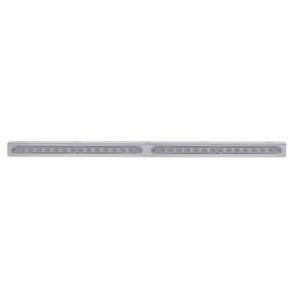 UNITED PACIFIC - 20784 - SOPORTE DE LUZ DE ACERO INOXIDABLE DE 25-5/16" CON 2 BARRAS DE LUCES DE 14 LED DE 12" - LED ROJO/LENTE TRANSPARENTE