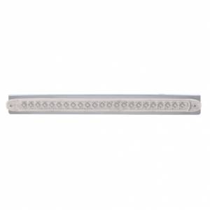 UNITED PACIFIC - 20858 - SOPORTE DE LUZ REFLECTORA DE ACERO INOXIDABLE DE 17-5/16" CON 23 LED BARRA DE LUZ REFLECTORA DE 17-1/4" -LED ROJO/LEENTE TRANSPARENTE