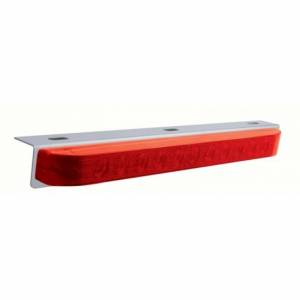 UNITED PACIFIC - 20902 - SOPORTE DE LUZ DE ACERO INOXIDABLE DE 17-5/16" CON 11 LED BARRA DE LUCES DE 17" - LED ROJO/LENTE ROJA