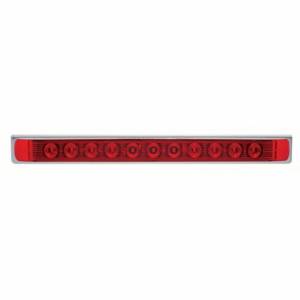 UNITED PACIFIC - UNITED PACIFIC - 20902 - SOPORTE DE LUZ DE ACERO INOXIDABLE DE 17-5/16" CON 11 LED BARRA DE LUCES DE 17" - LED ROJO/LENTE ROJA - Image 2