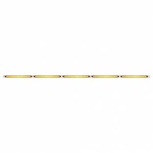 UNITED PACIFIC - 20940 - SOPORTE DE LUZ DE ACERO INOXIDABLE DE 94" CON CINCO LED 23 SMD BARRA DE LUCES DE 17-1/4" - LED ÁMBAR/LENTE ÁMBAR
