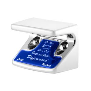 UNITED PACIFIC - UNITED PACIFIC - 21010 - PROTECCIÓN DEL INTERRUPTOR DE DIFERENCIAL/EJE DE PLÁSTICO CROMADO CON ETIQUETA BRILLANTE PARA FREIGHTLINER CLASSIC-AZUL 1990-2010 - Image 4