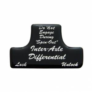 UNITED PACIFIC - 21010-1K - SÓLO ETIQUETA PROTECTORA DEL INTERRUPTOR DEL DIFERENCIAL DEL EJE - NEGRO