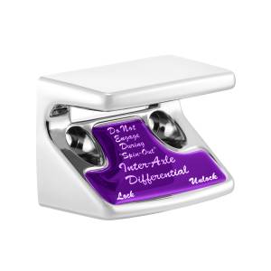 UNITED PACIFIC - UNITED PACIFIC - 21013 - PROTECCIÓN DEL INTERRUPTOR DEL DIFERENCIAL/EJE DE PLÁSTICO CROMADO CON ETIQUETA BRILLANTE PARA FREIGHTLINER CLASSIC-PURPLE 1990-2010 - Image 3