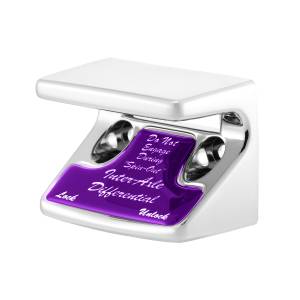 UNITED PACIFIC - UNITED PACIFIC - 21013 - PROTECCIÓN DEL INTERRUPTOR DEL DIFERENCIAL/EJE DE PLÁSTICO CROMADO CON ETIQUETA BRILLANTE PARA FREIGHTLINER CLASSIC-PURPLE 1990-2010 - Image 4