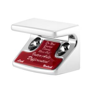UNITED PACIFIC - UNITED PACIFIC - 21014 - PROTECCIÓN DEL INTERRUPTOR DE DIFERENCIAL/EJE DE PLÁSTICO CROMADO CON ETIQUETA BRILLANTE PARA FREIGHTLINER CLASSIC-ROJO 1990-2010 - Image 4