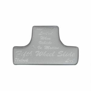 UNITED PACIFIC - 21020-1S - SÓLO ETIQUETA PROTECTORA DEL INTERRUPTOR DE QUINTA RUEDA - PLATA