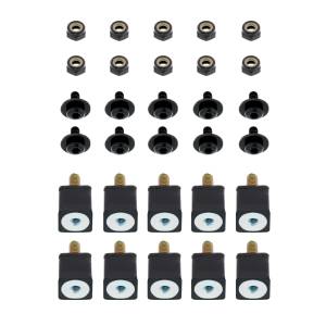 UNITED PACIFIC - 21039B - JUEGO DE TORNILLOS DE REJILLA NEGRA PARA VOLVO VNL 2003-2017 (A GRANEL)