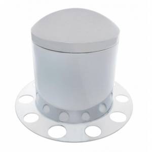 UNITED PACIFIC - 21212 - KIT DE 3 PIEZAS DE TAPA DE EJE TRASERO DOMO DE INOXIDABLE PARA TAPA DE TUERCA DE 1-1/2" - RUEDA DE ACERO