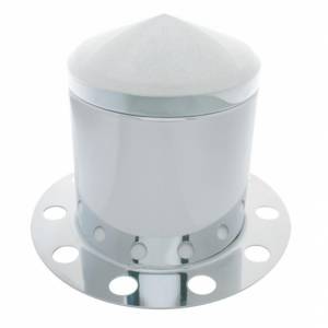 UNITED PACIFIC - 21226 - TAPA DE EJE TRASERO PUNTA INOXIDABLE KIT DE 3 PIEZAS PARA TAPA DE TUERCA DE 33 MM - RUEDA DE ACERO/ALUMINIO