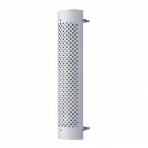 UNITED PACIFIC - 21236 - PROTECCIÓN DEL SILENCIADOR DE ESCAPE DE INOXIDABLE DE 48" DE ALTO Y 180 GRADOS PARA ESCAPE DE 8" DE DIÁMETRO - RANURA REDONDA