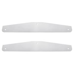 UNITED PACIFIC - 21409P - PLACAS DE GUARDABARROS INFERIORES DE ACERO INOXIDABLE DE 24" X 4" - PERNO A TRAVÉS (TARJETA DE 2)