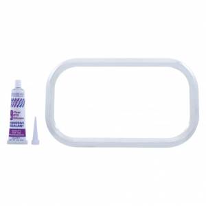 UNITED PACIFIC - 21719 - MOLDURA DE VENTANA DE VISIÓN CURVA DE INOXIDABLE CON ADHESIVO SELLADOR PARA FREIGHTLINER