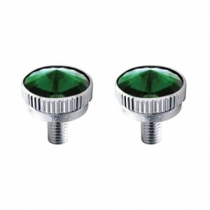 UNITED PACIFIC - 21761 - PERNO DE MONTAJE CB DE 5MM CON CRISTAL VERDE (PACK DE 2)