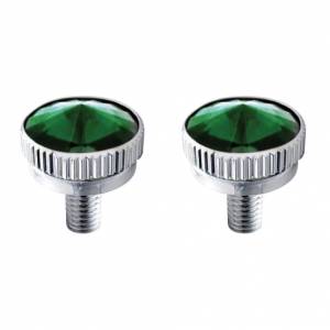 UNITED PACIFIC - 21768 - PERNO DE MONTAJE CB DE 6MM CON CRISTAL VERDE (PACK DE 2)