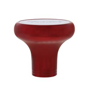 UNITED PACIFIC - UNITED PACIFIC - 22972 - PERILLA DE VÁLVULA DE AIRE DE ALUMINIO DE LUJO CON PLACA DE REMOLQUE DE INOXIDABLE - ROJO CANDY - Image 2