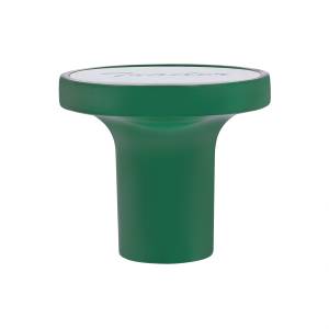UNITED PACIFIC - UNITED PACIFIC - 22985 - POMO DE VÁLVULA DE AIRE DE TORNILLO DE ALUMINIO CON PLACA DE REMOLQUE DE INOXIDABLE - VERDE ESMERALDA - Image 2