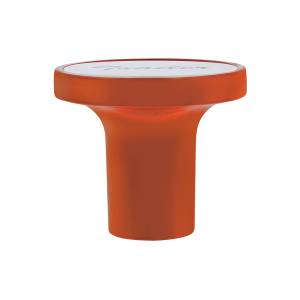 UNITED PACIFIC - UNITED PACIFIC - 22986 - POMO DE VÁLVULA DE AIRE DE TORNILLO DE ALUMINIO CON PLACA DE REMOLQUE DE INOXIDABLE - NARANJA CADMIO - Image 2