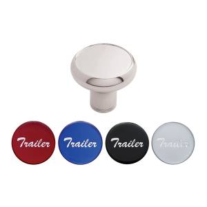 UNITED PACIFIC - 22990 - PERILLA DE VÁLVULA DE AIRE DE ALUMINIO DE LUJO CON PEGATINA DE REMOLQUE BRILLANTE MULTICOLOR - CROMADA