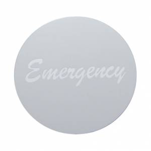 UNITED PACIFIC - 23010-4S - SÓLO ETIQUETA DE PERILLA DE VÁLVULA DE AIRE DE ALUMINIO DE EMERGENCIA - PLATA