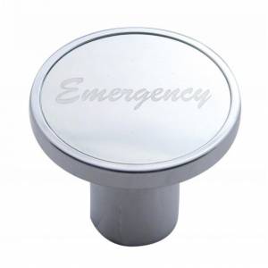 UNITED PACIFIC - 23029 - PERILLA DE LA VÁLVULA DE AIRE DE EMERGENCIA - PEGATINA DE ALUMINIO PLATA