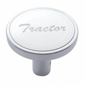UNITED PACIFIC - 23178 - PERILLA DE VÁLVULA DE AIRE LARGA PARA TRACTOR - PLACA DE INOXIDABLE CON ESCRITURA CURSIVA