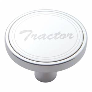 UNITED PACIFIC - 23181 - PERILLA DE VÁLVULA DE AIRE CORTA PARA TRACTOR - PLACA DE INOXIDABLE CON ESCRITURA CURSIVA