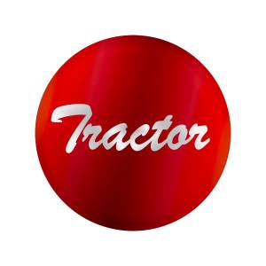UNITED PACIFIC - 23222-1R - PEGATINA DE COLOR CARAMELO PARA LA PERILLA DE LA VÁLVULA DE AIRE BRILLANTE DEL TRACTOR - ROJO CANDY