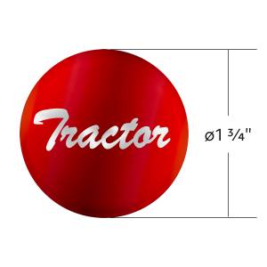 UNITED PACIFIC - UNITED PACIFIC - 23222-1R - PEGATINA DE COLOR CARAMELO PARA LA PERILLA DE LA VÁLVULA DE AIRE BRILLANTE DEL TRACTOR - ROJO CANDY - Image 3
