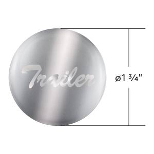 UNITED PACIFIC - UNITED PACIFIC - 23229-1S - PEGATINA COLOR CARAMELO DE LA PERILLA DE LA VÁLVULA DE AIRE BRILLANTE DEL REMOLQUE - PLATA LÍQUIDA - Image 3