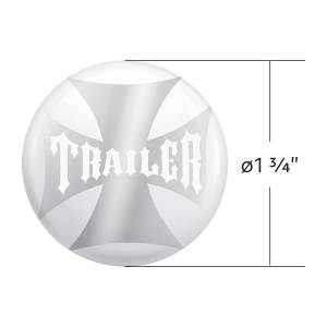 UNITED PACIFIC - UNITED PACIFIC - 23229-2W - REMOLQUE CRUZ DE MALTESE PERILLA DE LA VÁLVULA DE AIRE SÓLO PEGATINA DE COLOR CARAMELO - BLANCO PERLA - Image 3