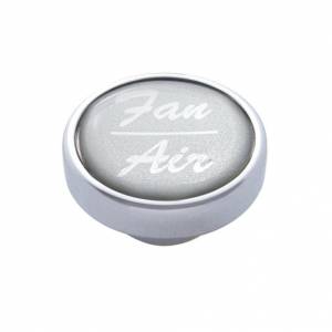 UNITED PACIFIC - 23254 - POMO DEL TABLERO DE VENTILADOR/AIRE - PEGATINA PLATA BRILLANTE