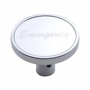UNITED PACIFIC - 23285 - PERILLA DE VÁLVULA DE AIRE CORTA DE EMERGENCIA - PEGATINA DE ALUMINIO PLATA