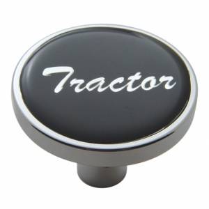 UNITED PACIFIC - 23288 - POMO DE LA VÁLVULA DE AIRE CORTA DEL TRACTOR - PEGATINA NEGRA BRILLANTE